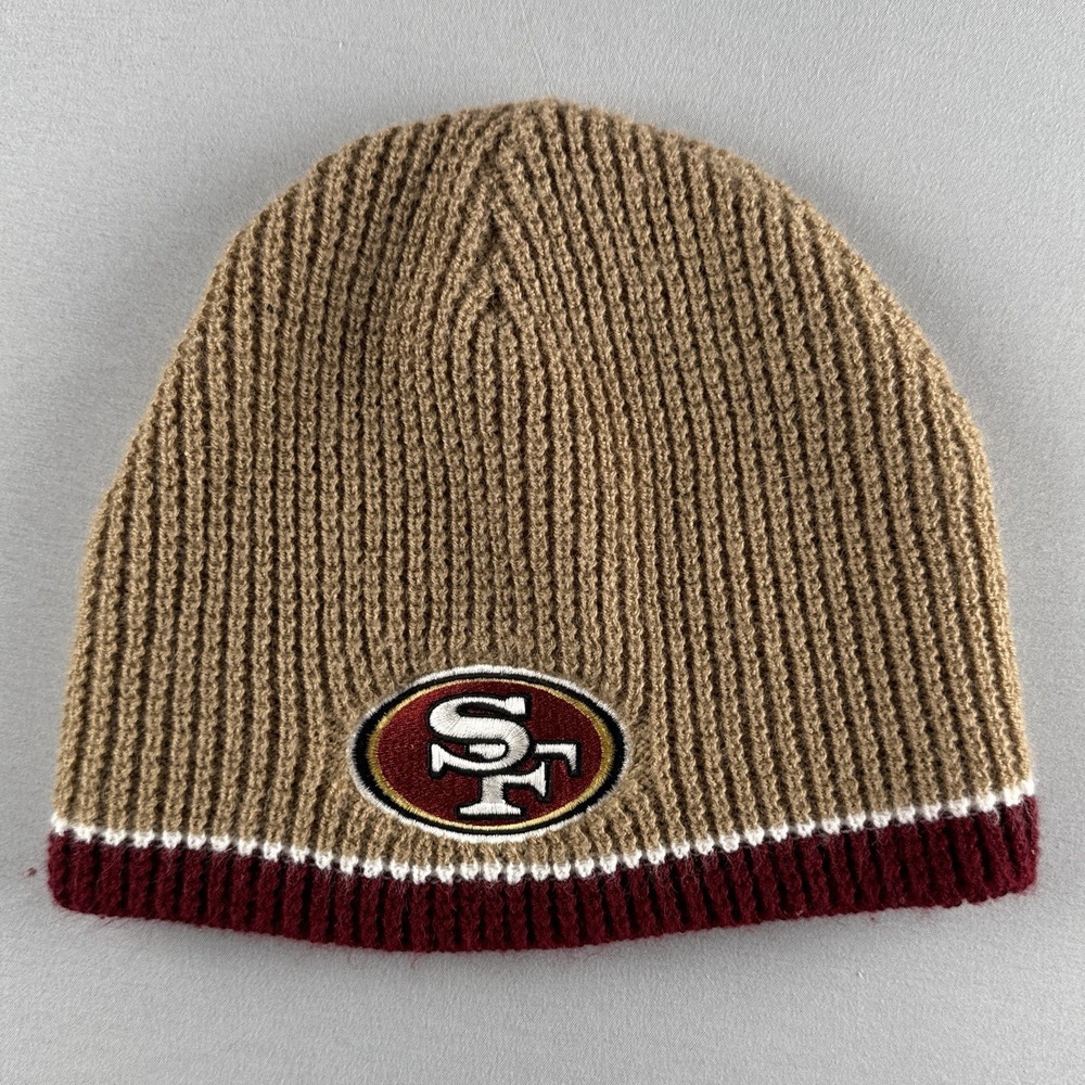 Vintage San Francisco 49ers Reebok Knit Beanie Hat USA Made NFL